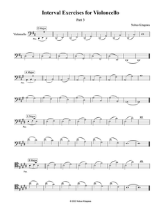 Interval Exercises for Violoncello–Part 3　チェロの為の音程練習曲–Part 3