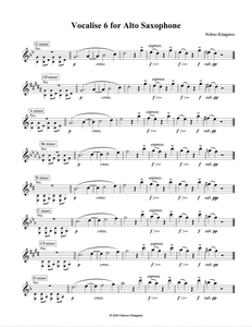 Vocalise 6 For Alto Saxophone　アルトサックスの為のヴォカリーズ６