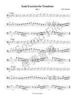 Major Scales for Trombone (sound file)　トロンボーンの為の長音階練習曲（伴奏音源）